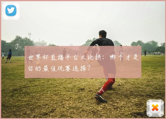 世界杯直播平台大比拼：哪个才是你的最佳观赛选择？